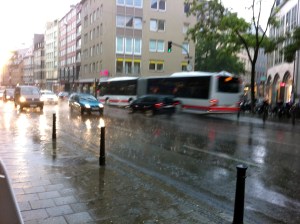 Regen in Augsburg