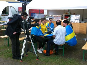 Svenska supportrar filmas