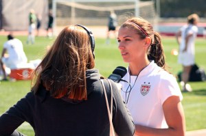 Alex Morgan intervjuas