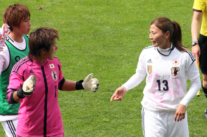 Ayumi Kaihori och Rumi Utsugi