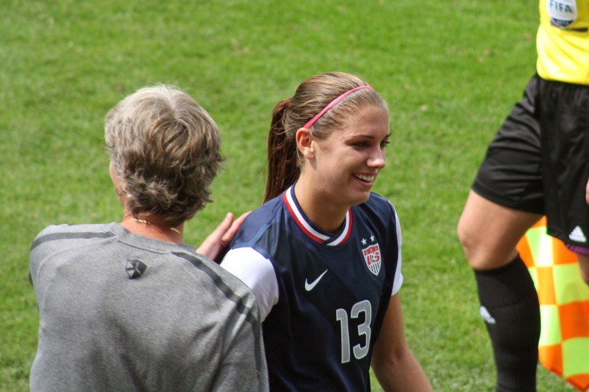 Pia Sundhage tackar Alex Morgan