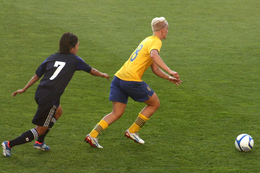 Kozue Ando och Nilla Fischer