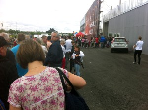 Den kortaste biljettkön klockan 15.14