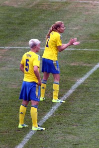 Nilla Fischer och Charlotte Rohlin.