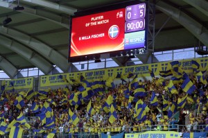 Publiken hyllar laget