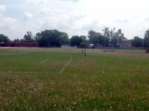Fotbollsplan i västra Winnipeg